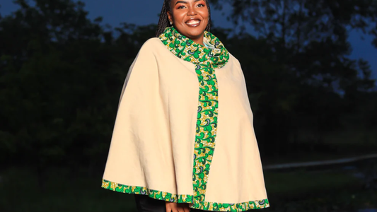 Ankara Poncho | Asili Atelier 