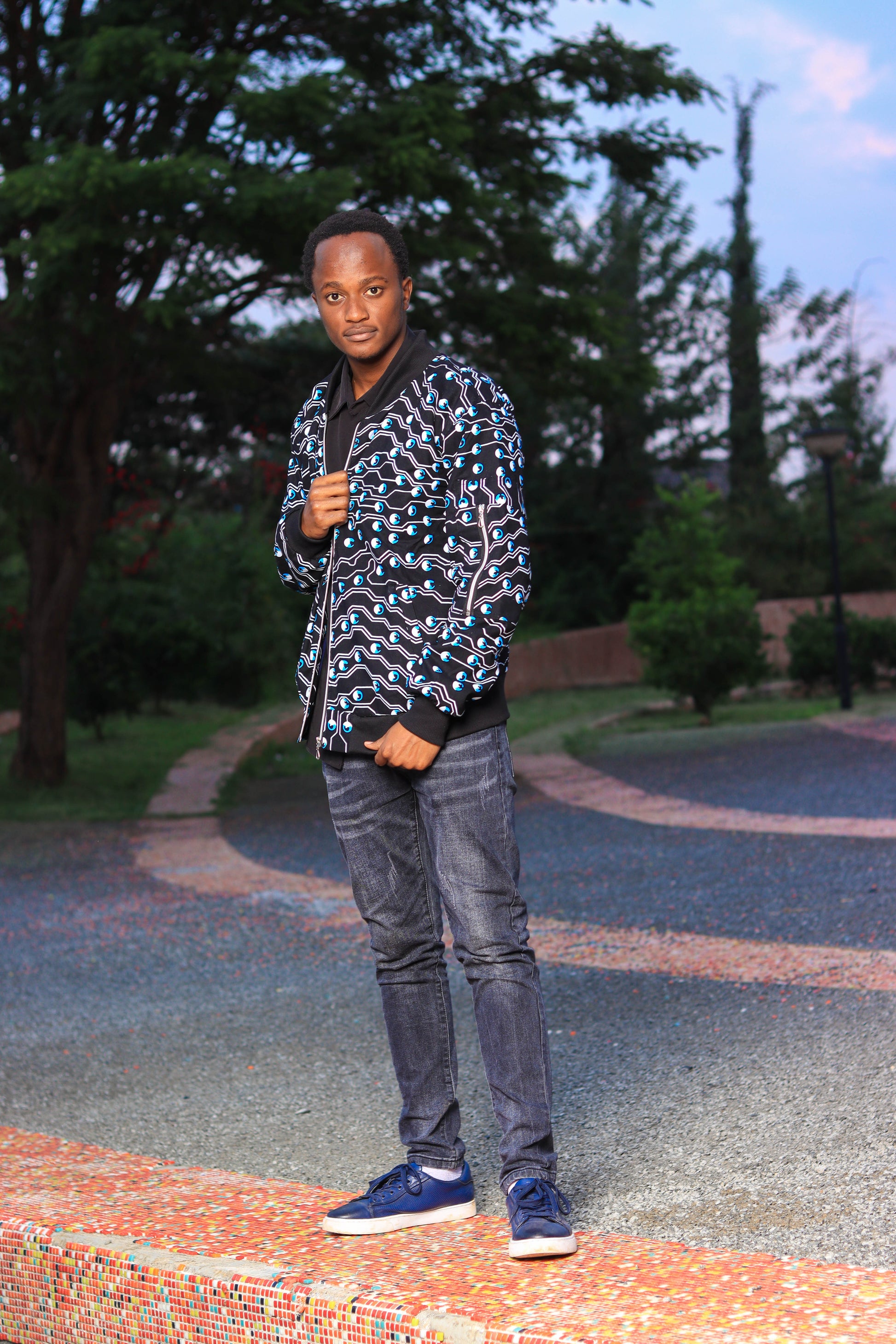 Black bomber jacket | Asili Atelier