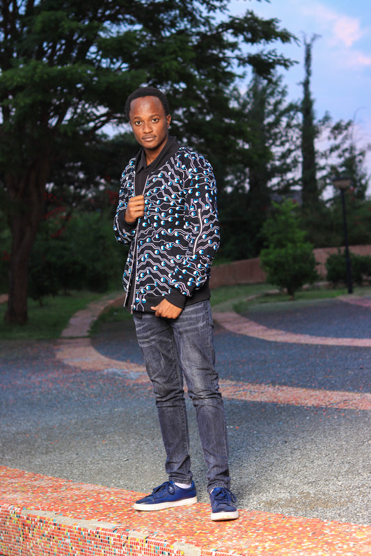 Black bomber jacket | Asili Atelier