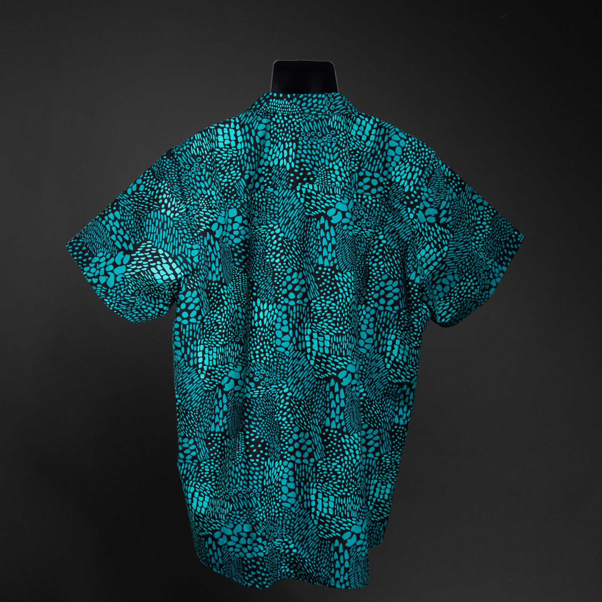 Blue Ankara Shirt | Asili Atelier 