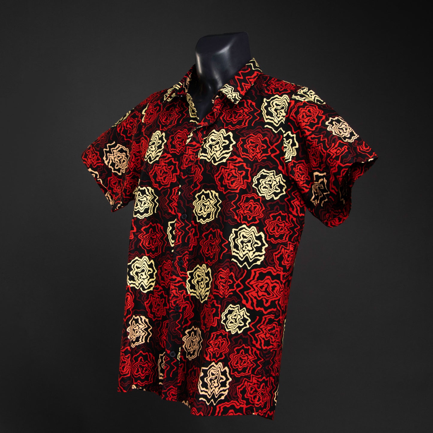 Burnt orange Ankara shirt | Asili Atelier 