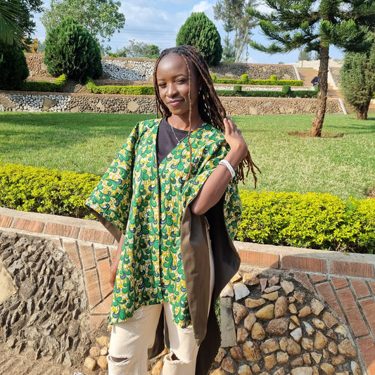 Green shawl | Asili Atelier