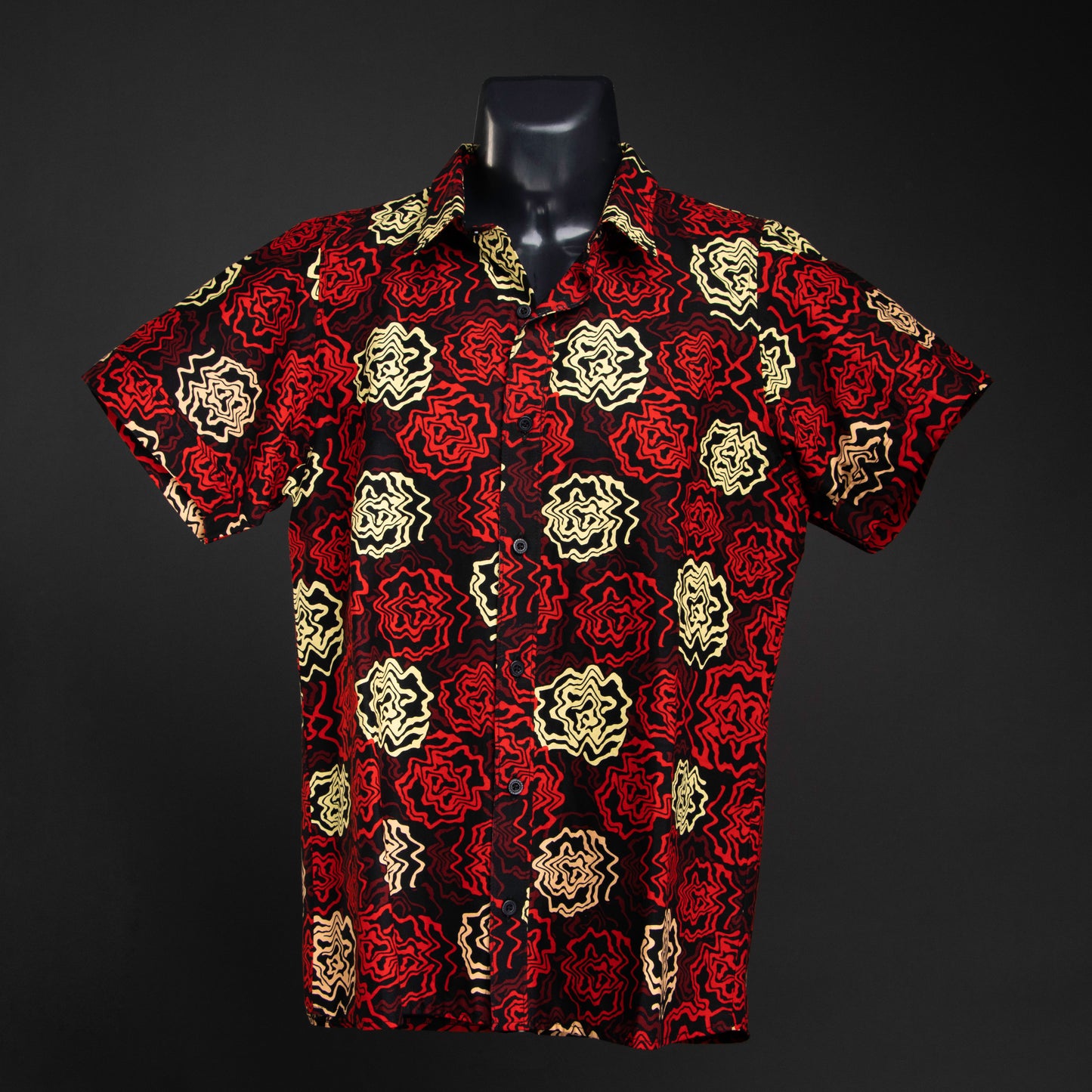 Orange Ankara Print shirt | Asili Atelier 