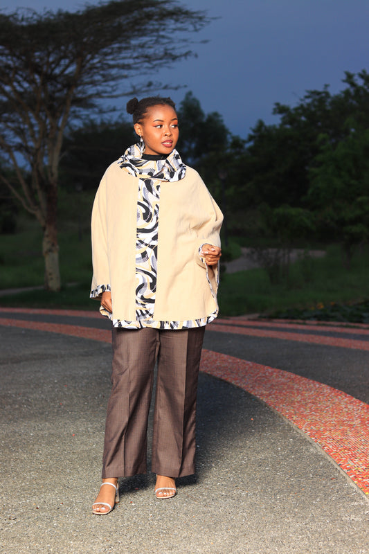 Poncho sweater |Asili Atelier 