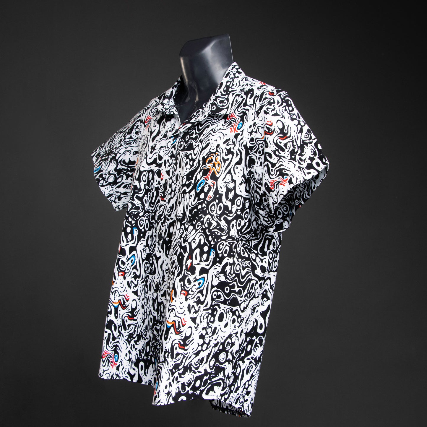 White Short Ankara Shirt | Asili Atelier 