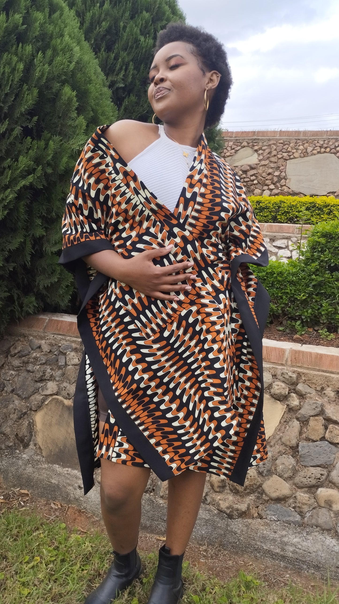 abstract boho kimono | Asili Atelier 