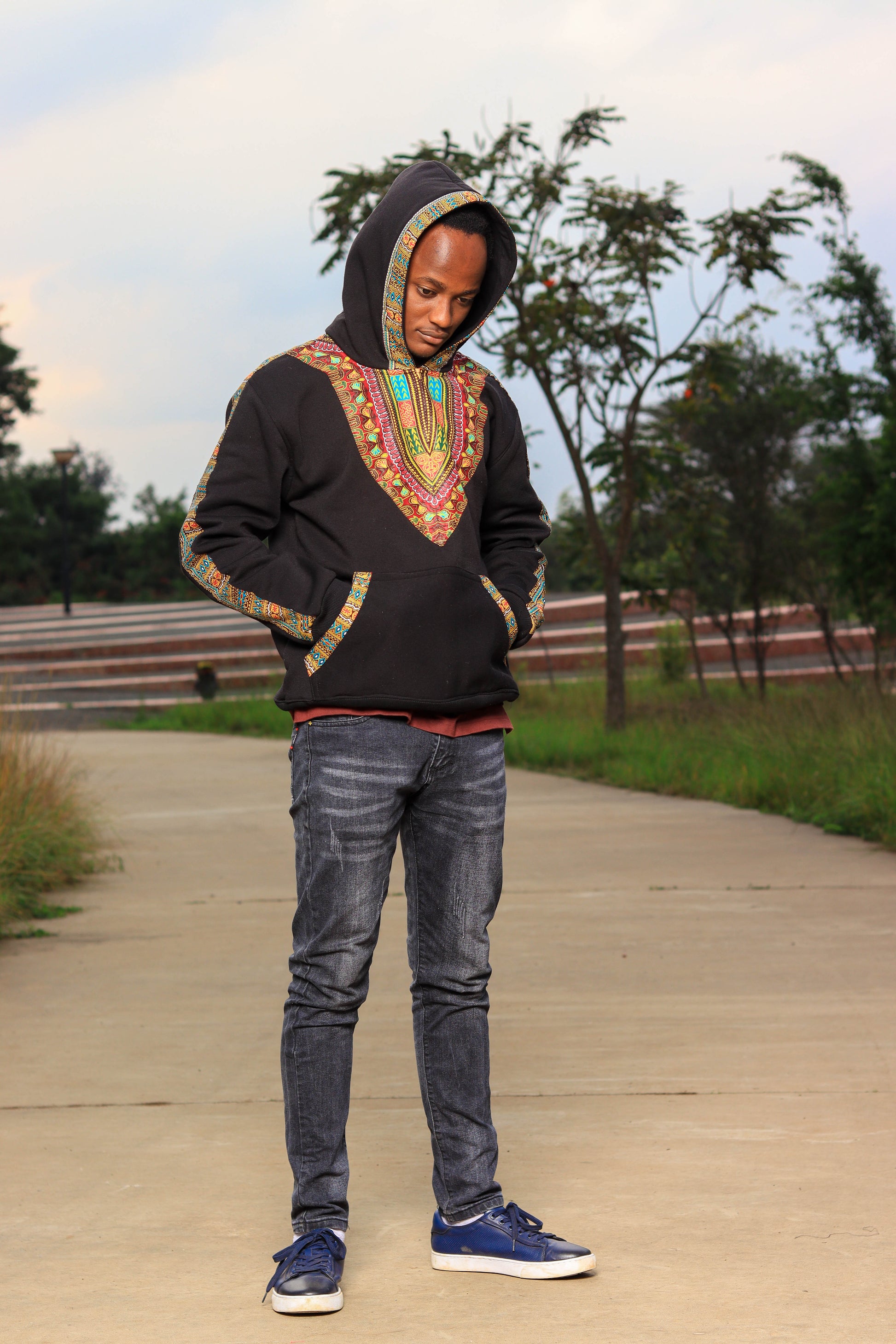 black essentials hoodie | Asili Atelier