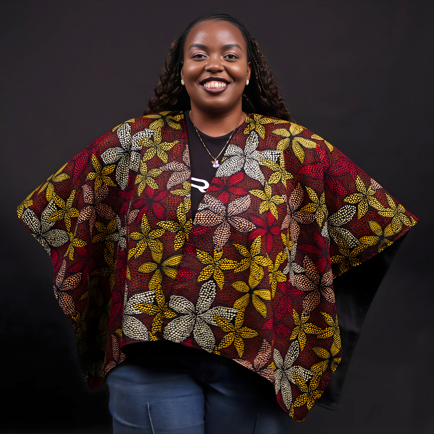 cape shawl wrap | Asili Atelier 