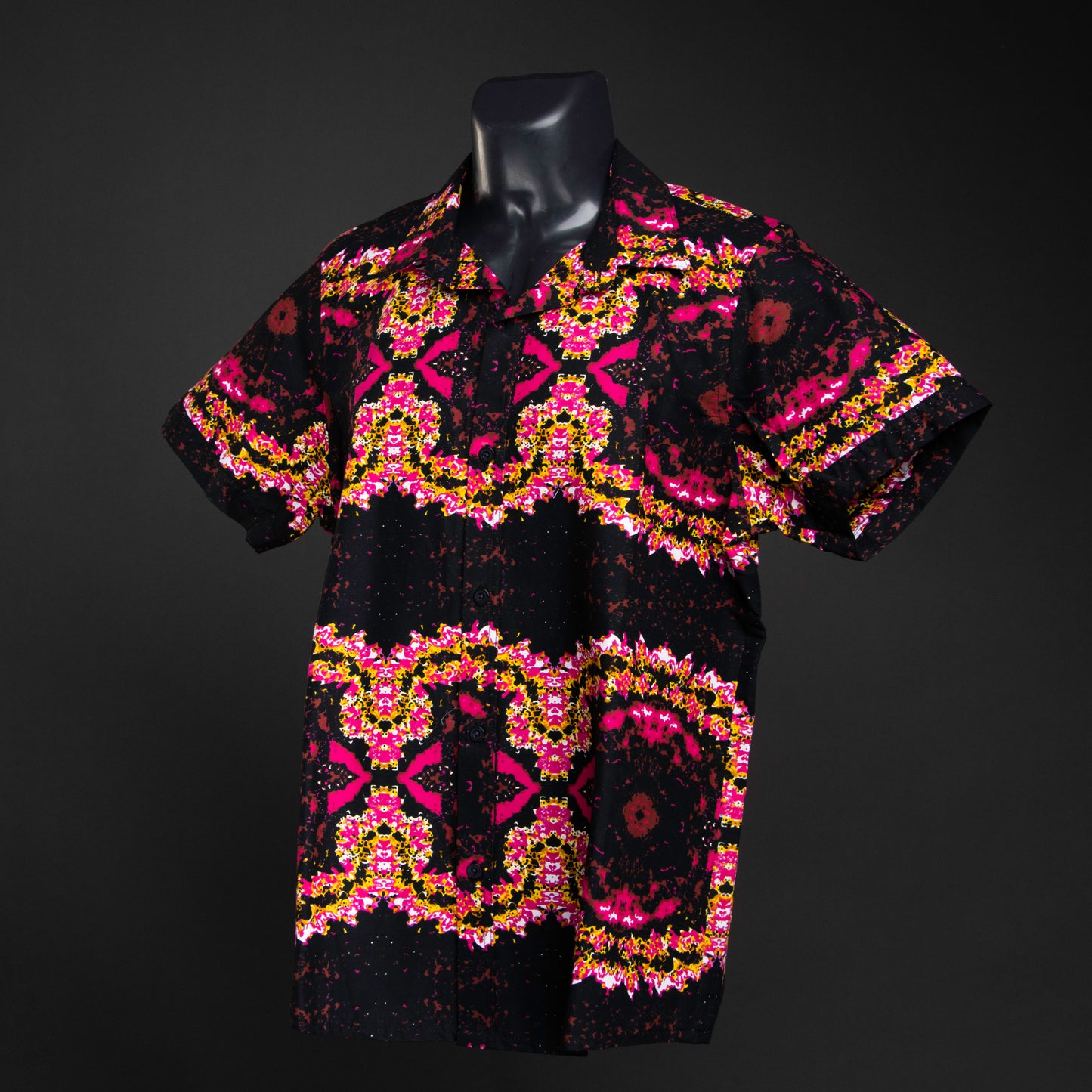 short sleeve ankara shirts | Asli Atelier